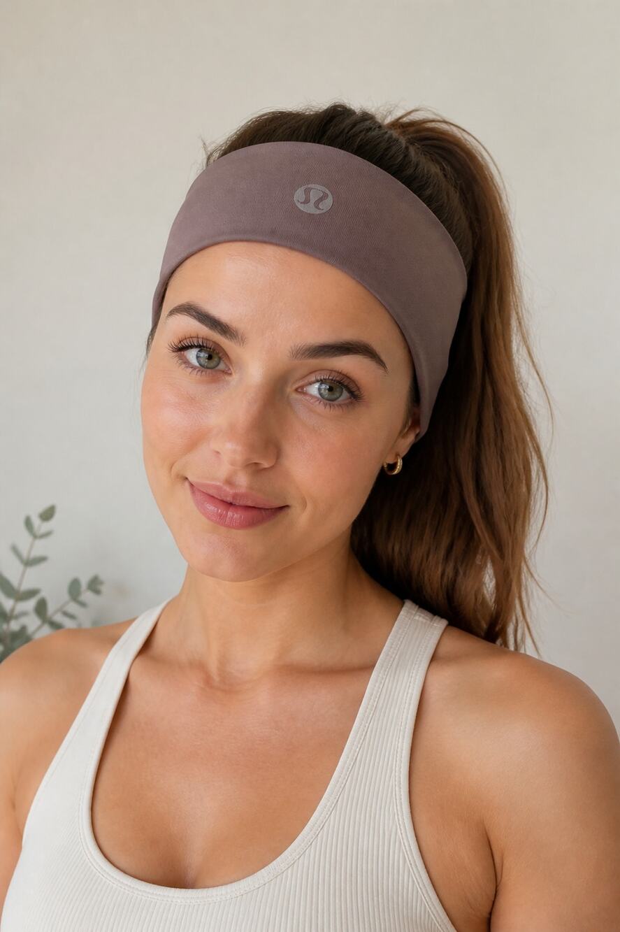 Lululemon Women's Wide Grip Headband Mauve Brown One Size